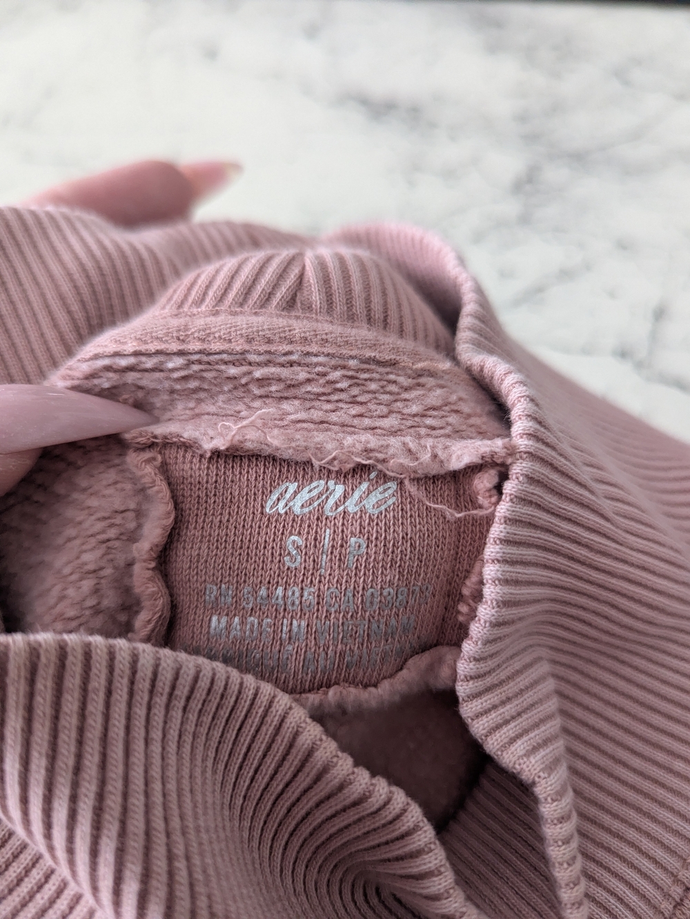 aerie Pink Mock Neck Sweater - Picture 2 of 3